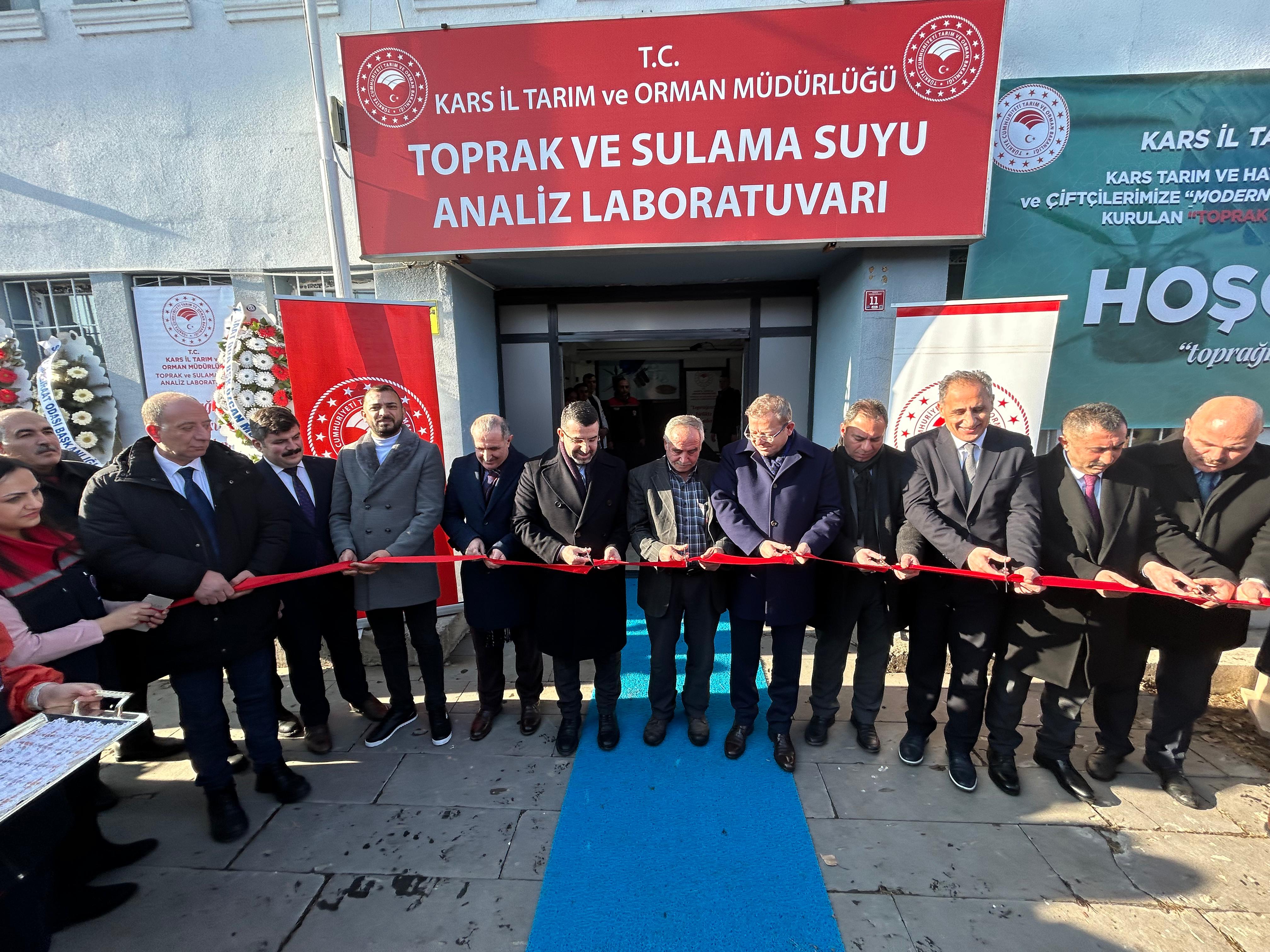 Kars'ta Toprak ve Sulama Suyu Analiz Laboratuvarı  açılışı gerçekleştirildi