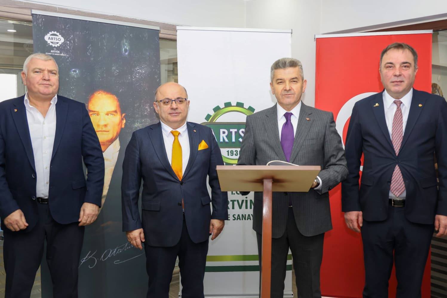 Vali Ergün, Artvin ATSO’yu ziyaret etti