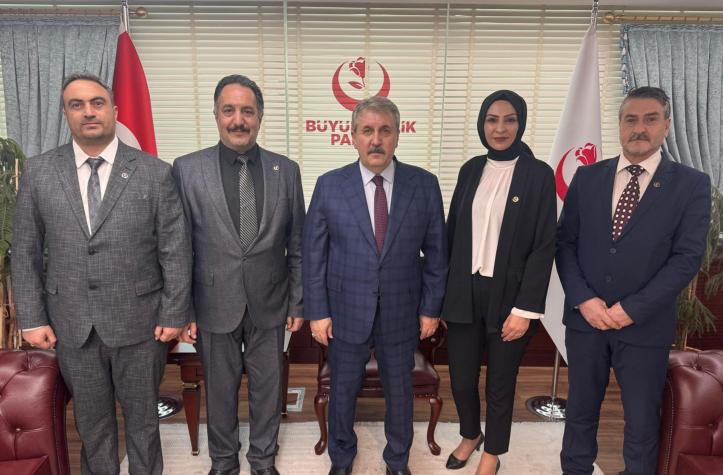 Büyük Birlik Partisi Genel Başkanı Mustafa Destici’ye Kars teşkilatından ziyaret