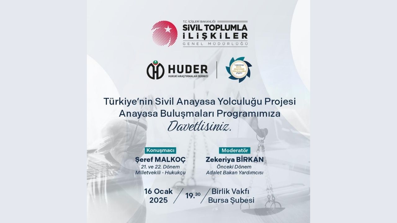 Bursa’da HUDER ile sivil anayasa buluşması