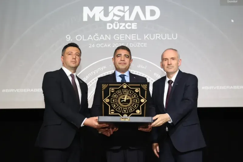 MÜSİAD Düzce Başkanı Özgür Sağlam güven tazeledi