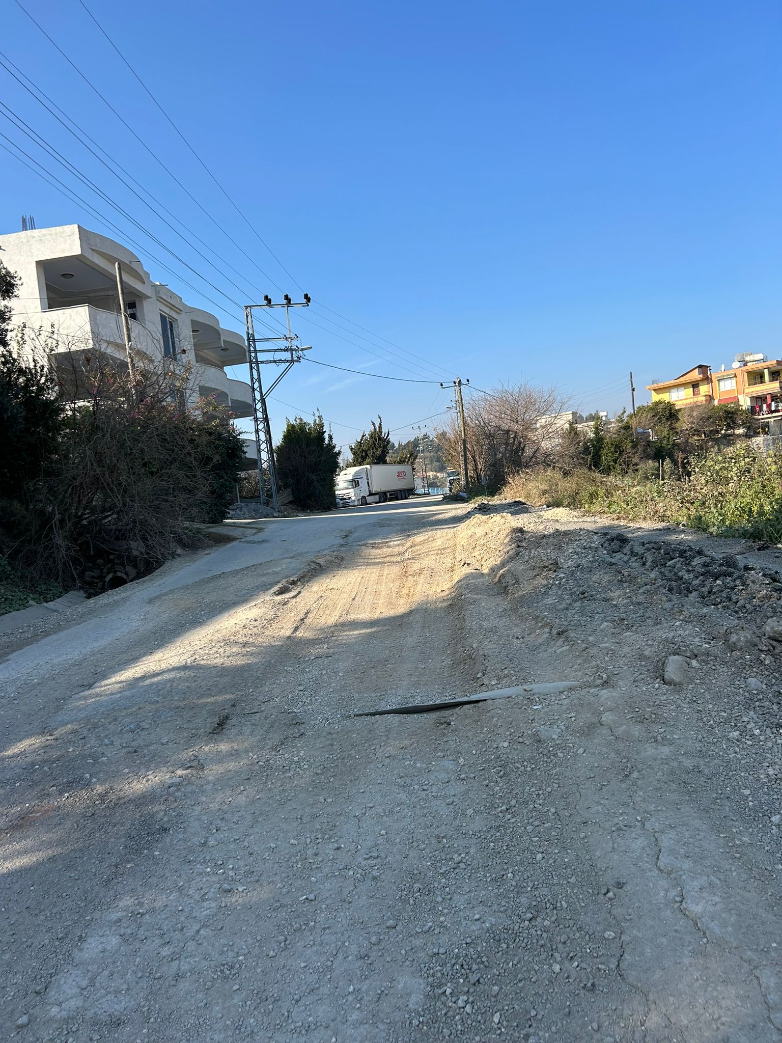 TOKİ hafriyatı Koçören Mahallesi sakinlerini çileden çıkardı