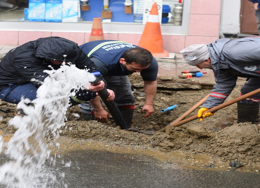 Giresun Belediyesi altyapı çalışmalarına devam ediyor