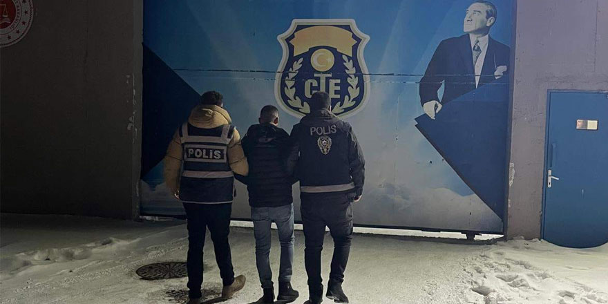 Kars'ta hakkında 12 yıl 9 ay kesinleşmiş hapis cezası bulunan şahıs tutuklandı