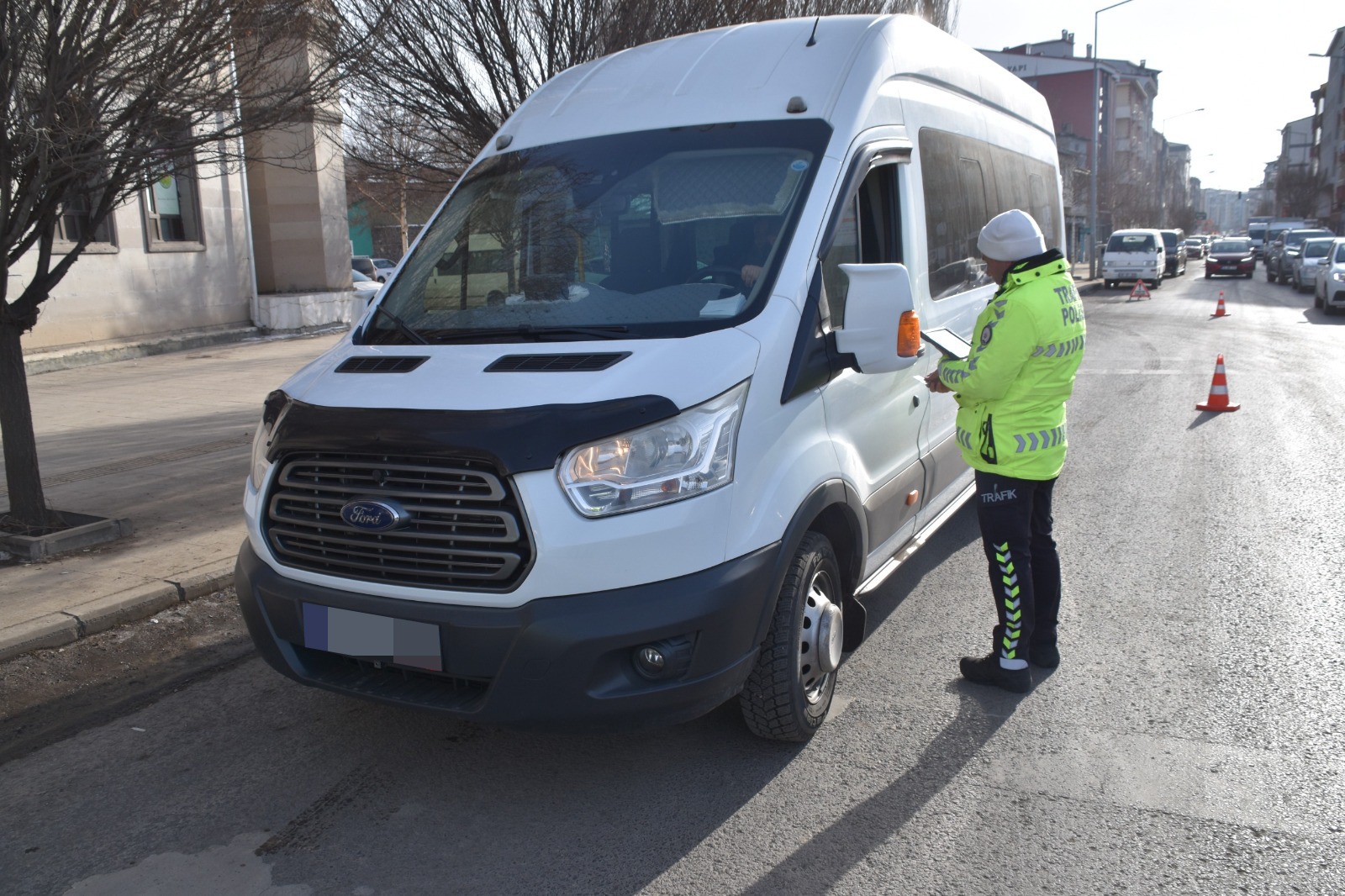 Kars'ta öğrenci servislerine yönelik denetimler gerçekleştirildi