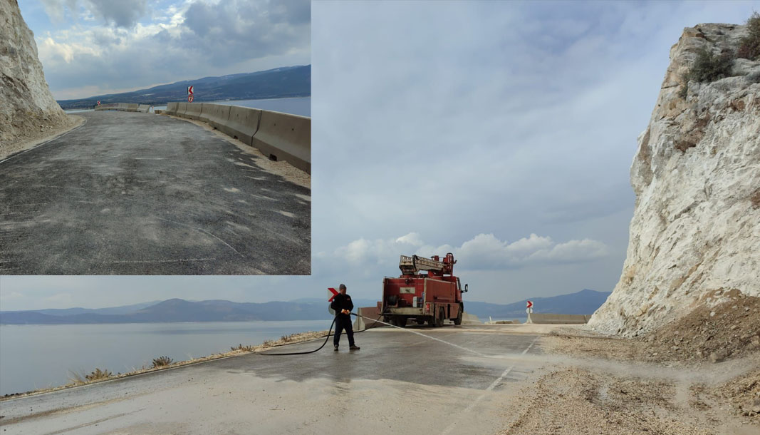 Burdur Yeşilova Kayadibi Doğanbaba yolunda trafik açıldı