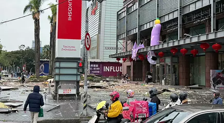 Tayvan'ın Taichung şehrinde alışveriş merkezinde şiddetli patlama: 5 ölü, 7 yaralı