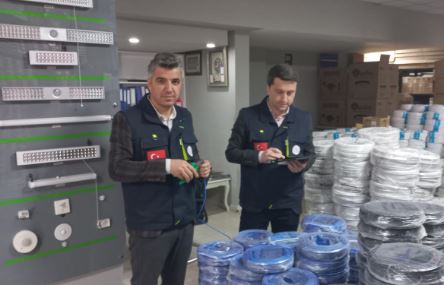 Aksaray’da kablo ve pil denetimleri gerçekleştirildi