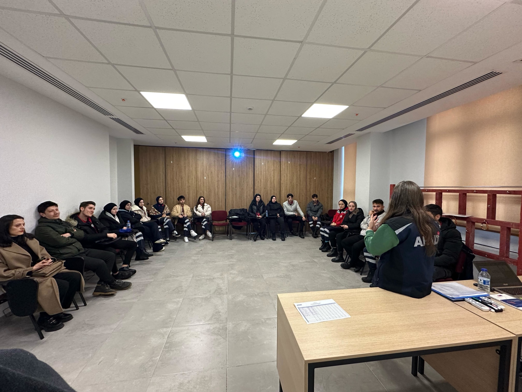 Şalpazarı MYO öğrencileri "Destek AFAD gönüllüsü" eğitimi aldı