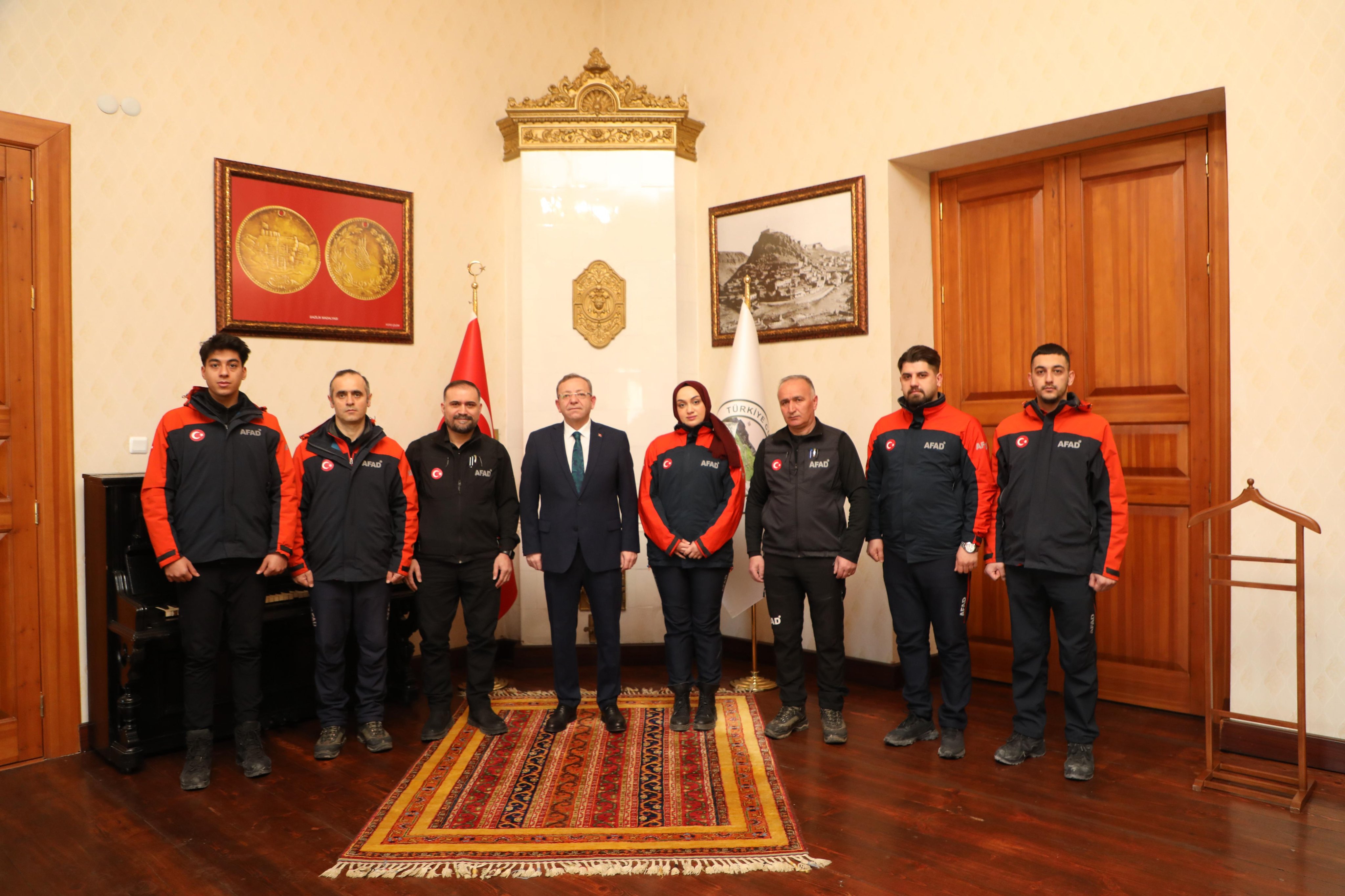 Vali Polat, Deprem Haftası dolayısıyla AFAD yetkililerini kabul etti