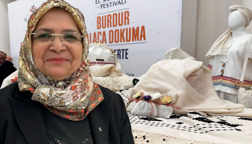 Burdur'un Alaca dokuması festivalde göz kamaştırdı