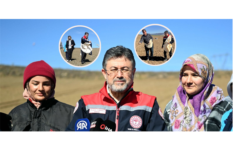 Tarım ve Orman Bakanı İbrahim Yumaklı, Kastamonu'da sarımsak ekimine katıldı