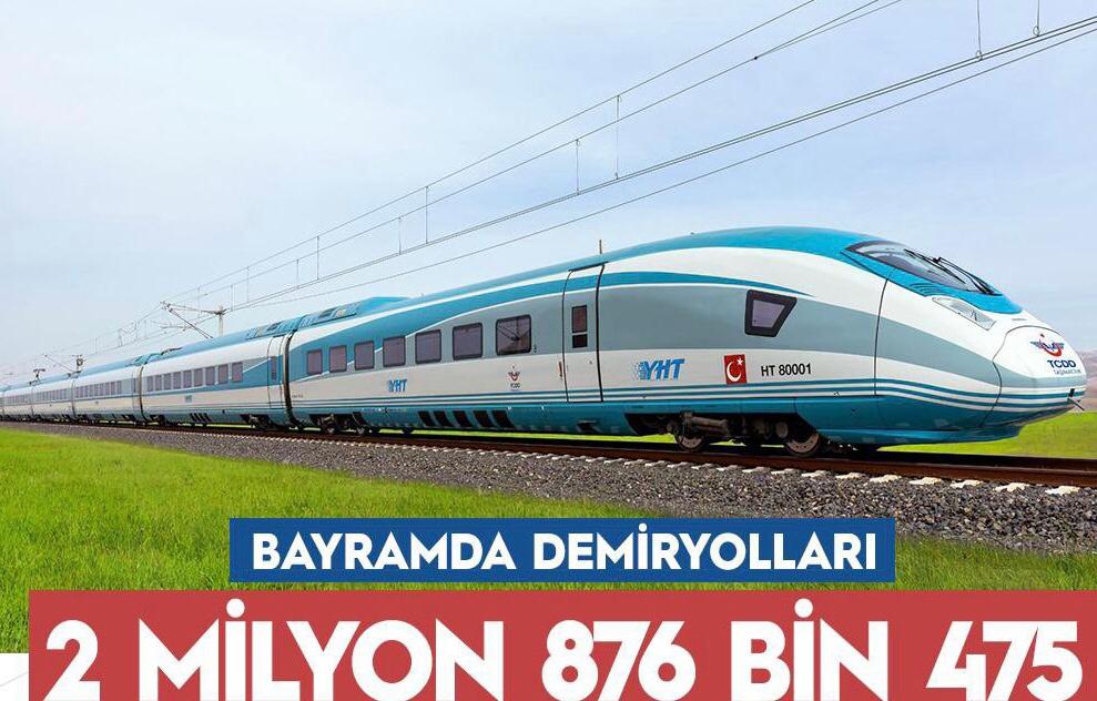 Bayramda demiryollarında yoğunluk: 2,8 Milyon yolcu taşındı