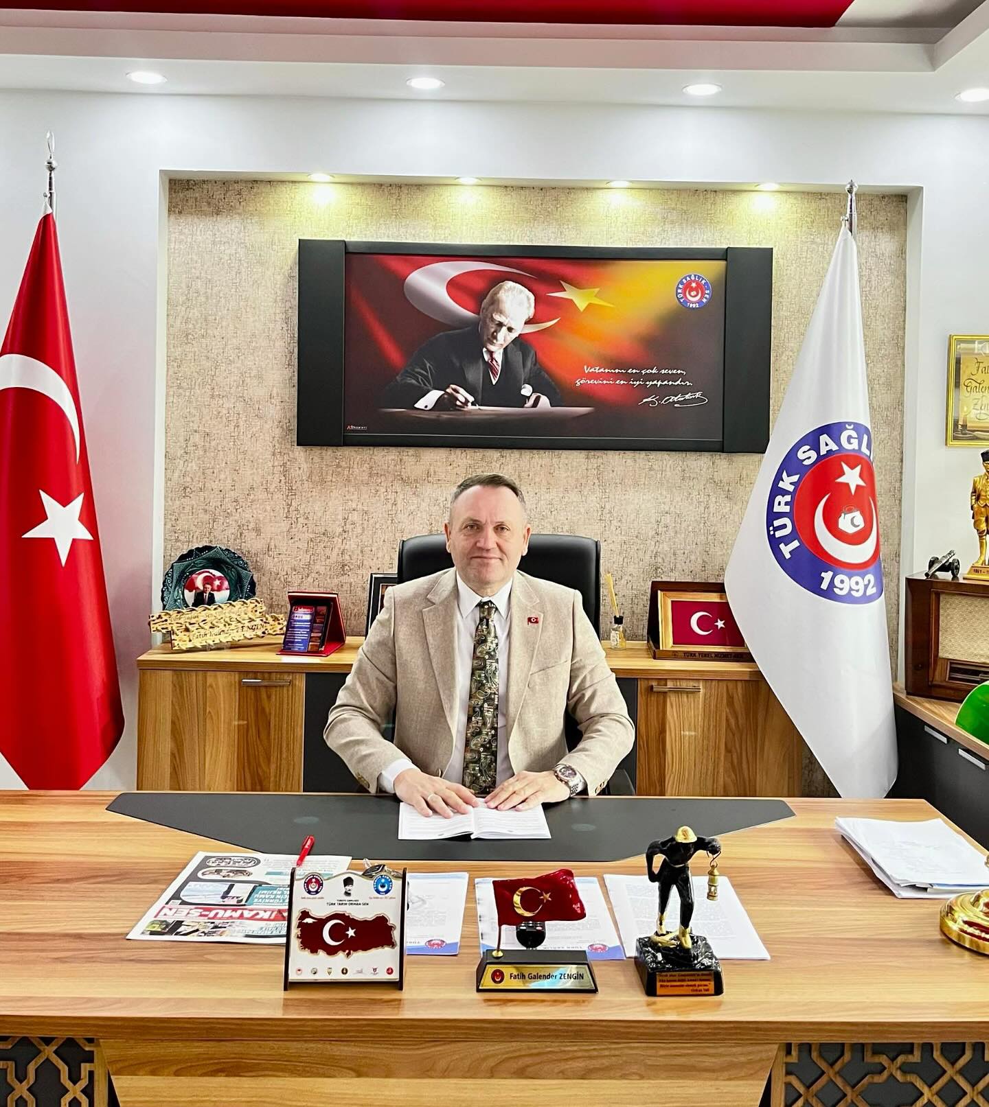Türk Sağlık-Sen Ordu Şube Başkanı Zengin'den çekiliş paylaşımı