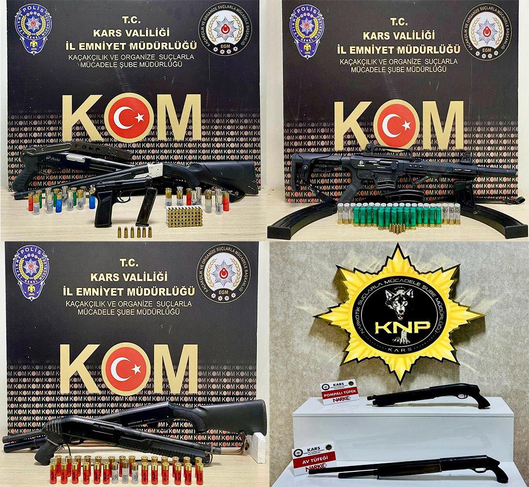 Kars’ta kaçak silah operasyonunda 7 kişi hakkında işlem yapıldı