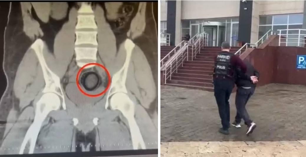 Kars'ta uluslararası uyuşturucu madde ticareti yapan kurye yakalandı