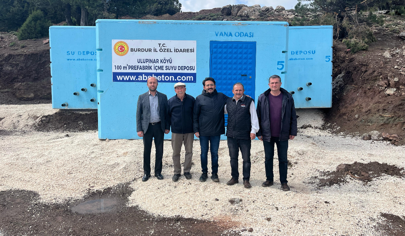 Burdur Ulupınar Köyü'ne yeni ve modern su deposu kazandırıldı