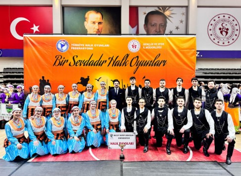 RTEÜ Spor Kulübü'nden Samsun'da halk oyunları başarısı: Bölge üçüncülüğü