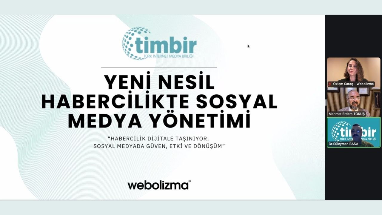 TİMBİR'den gazetecilere dijital habercilik eğitimi: "Sosyal medyaya güven, etki ve dönüşüm"