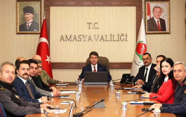 Amasya’da il güvenlik ve asayiş toplantısı gerçekleştirildi