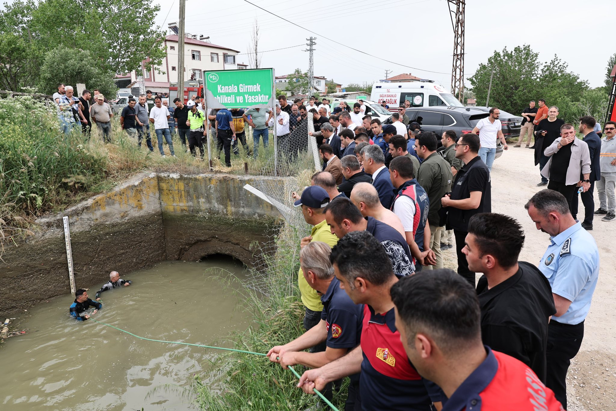 Amasya’da sulama kanalına düşen çocuk hayatını kaybetti