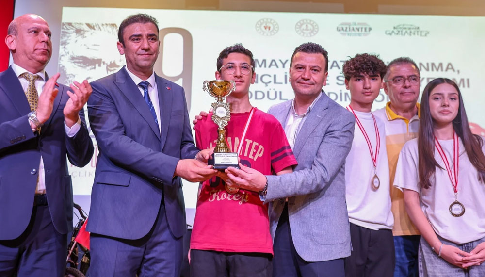 Gaziantep'te 19 Mayıs'ta ter döken yarışmacılar ödüllendirildi