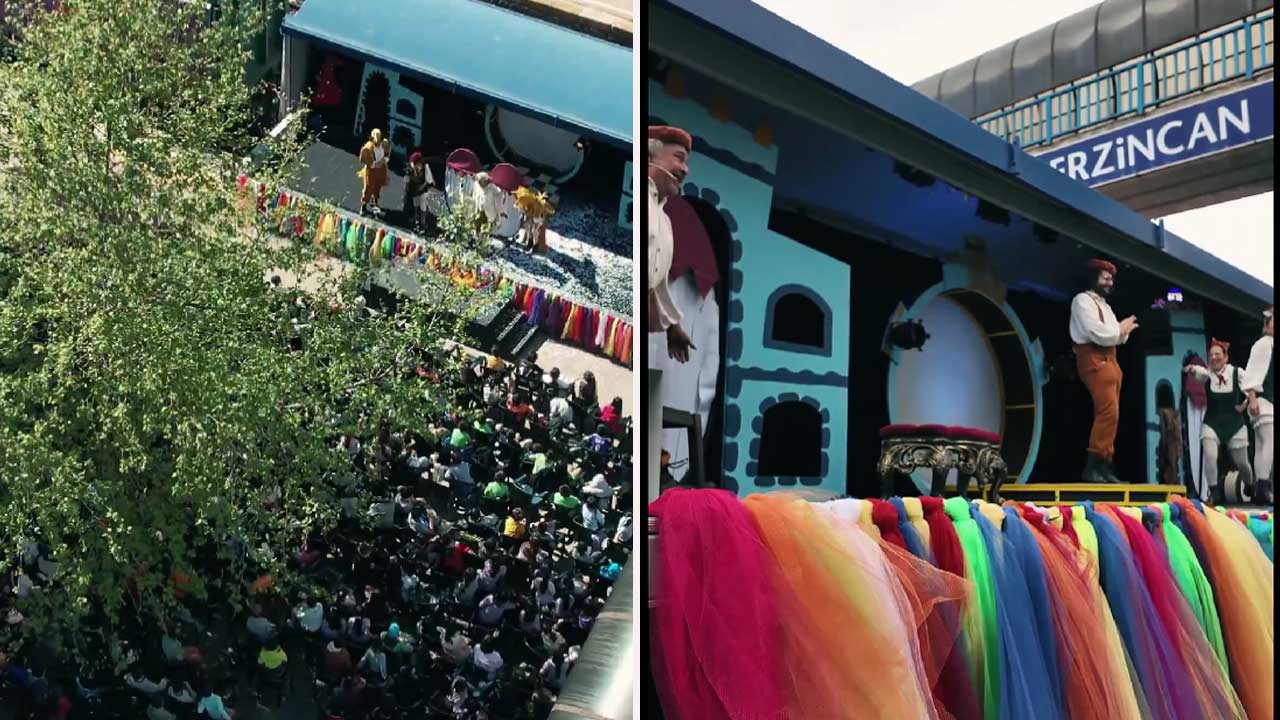 'Vagon Sahne' Erzincan’da sahne aldı