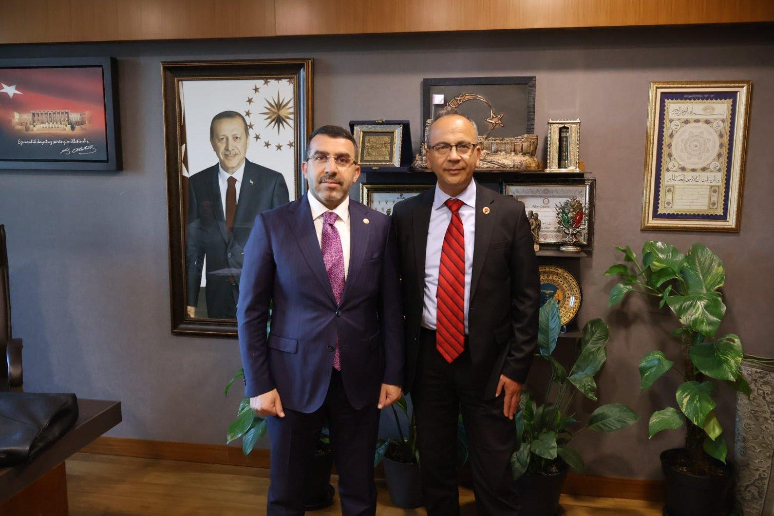 Kars 3. Noteri Timuçin Timur'dan Milletvekili Adem Çalkın'a ziyaret