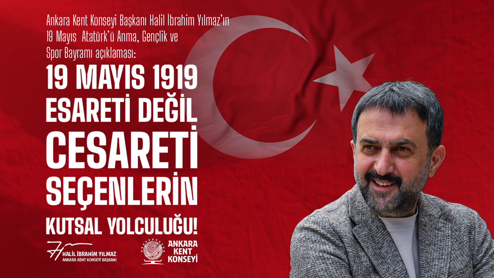 AKK Başkanı Yılmaz'dan 19 Mayıs mesajı: Esareti değil cesareti seçtik