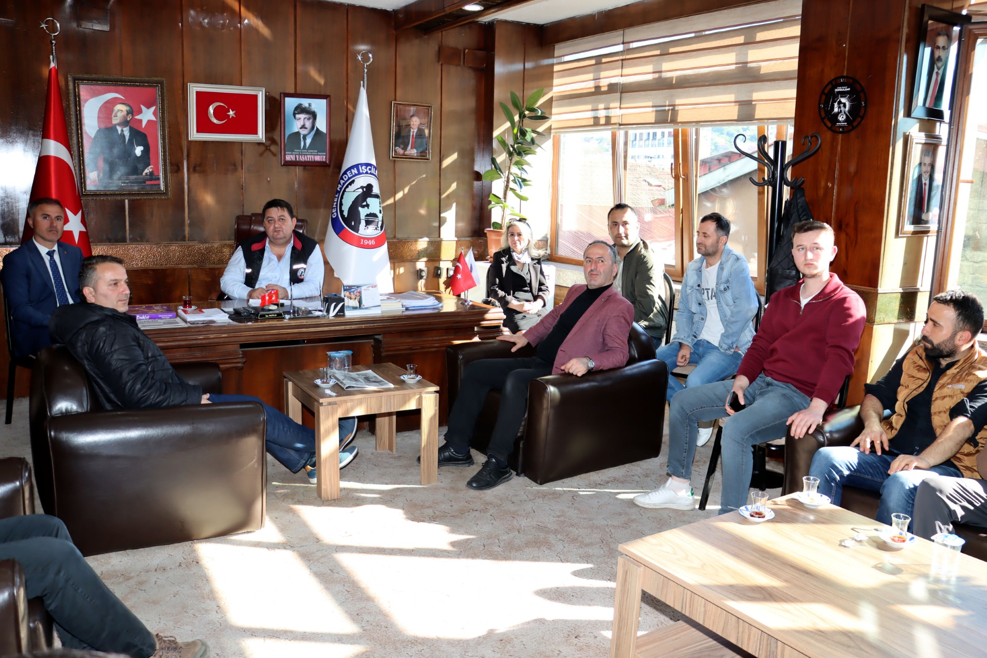 Merkez Atölyesi işçilerinden GMİS'e ziyaret
