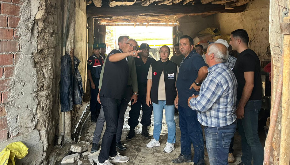 Vali Tülay Baydar Bilgihan'dan yangın bölgesine ziyaret