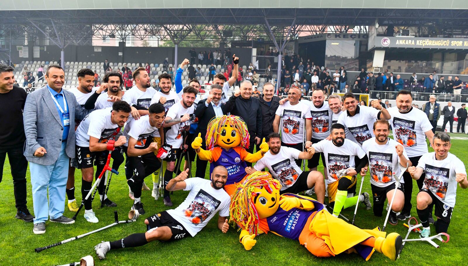 Ampute Futbol Şampiyonlar Ligi Şampiyonu Alves Kablo oldu: Mansur Yavaş'tan tebrik