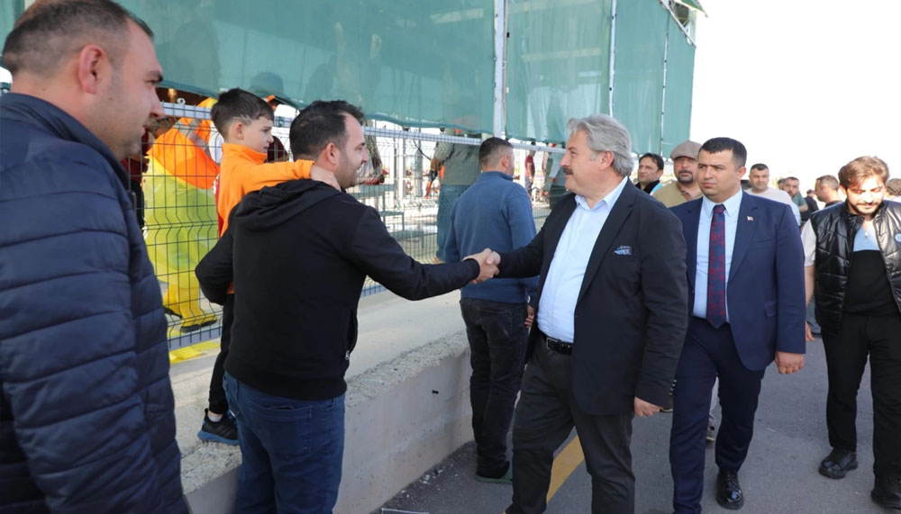 Melikgazi Belediye Başkanı Mustafa Palancıoğlu'ndan kurban alanına ziyaret