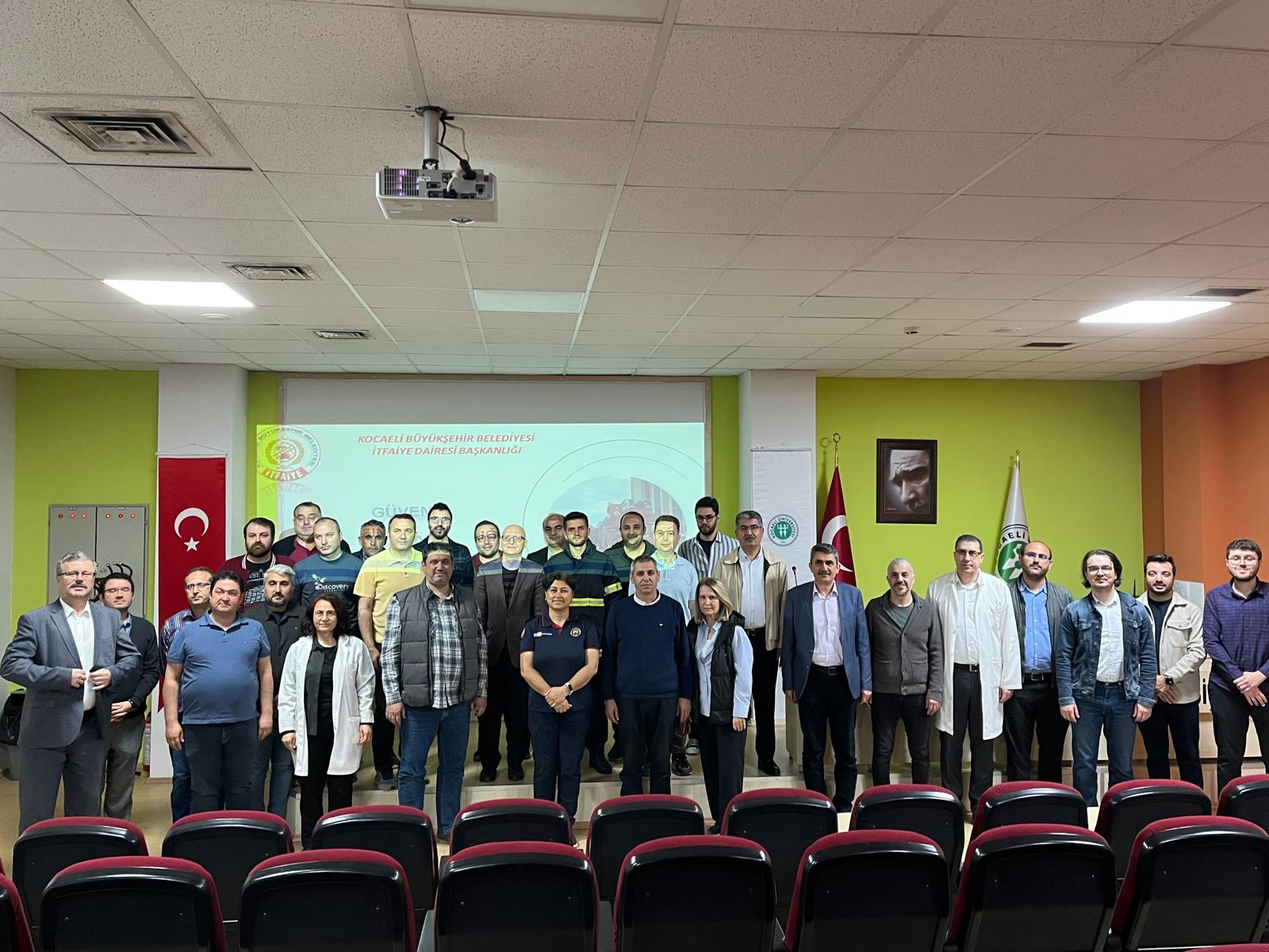 Kocaeli İtfaiyesi’nden KOÜ personeline eğitim
