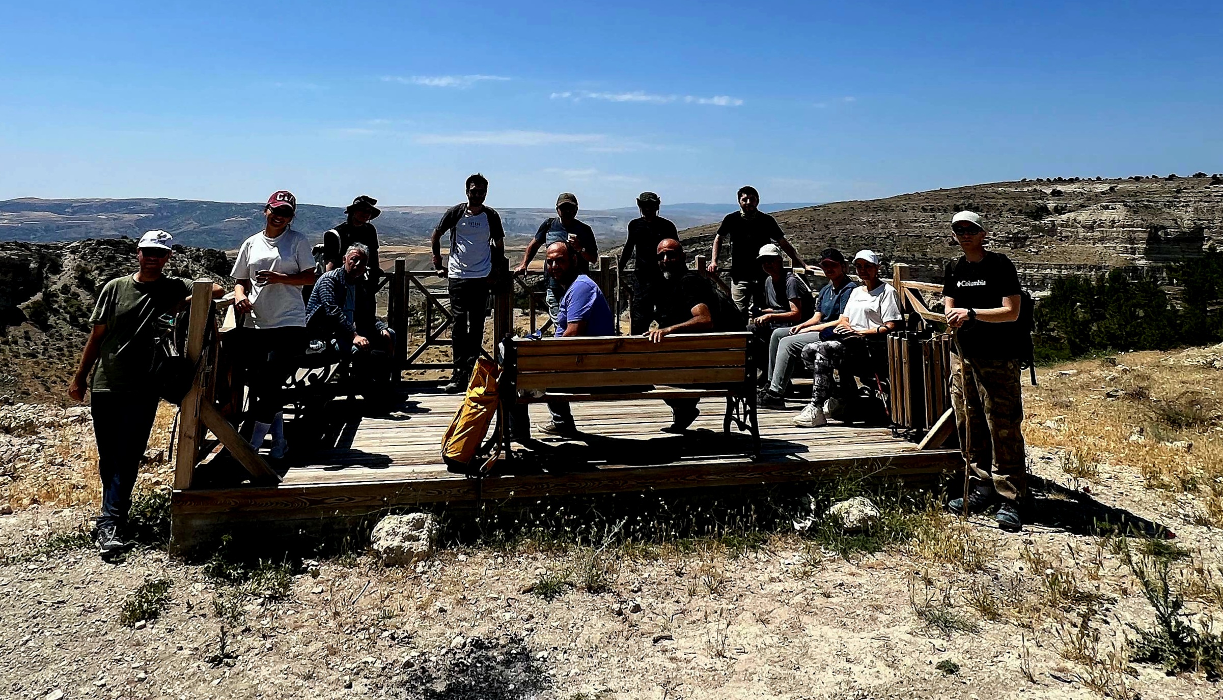 Doğa yürüyüşünde bu hafta 7 Km'lik alan yüründü