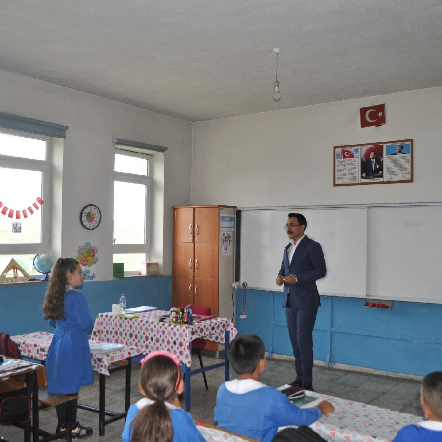 Kaymakam İsmail Demirtaş’tan Sulakbahçe Köyü İlkokuluna ziyaret