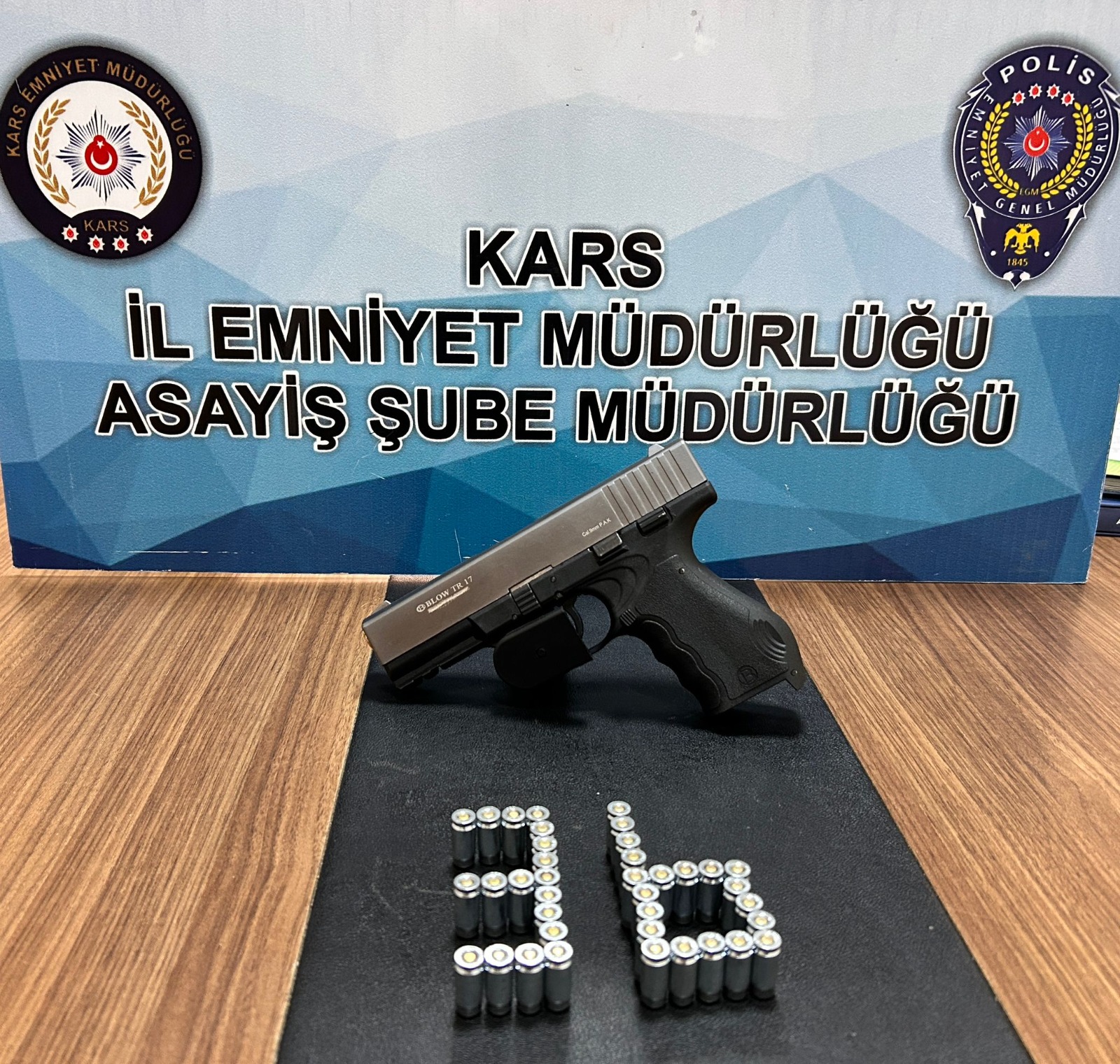 Kars'ta asayiş uygulamalarında silah ele geçirildi