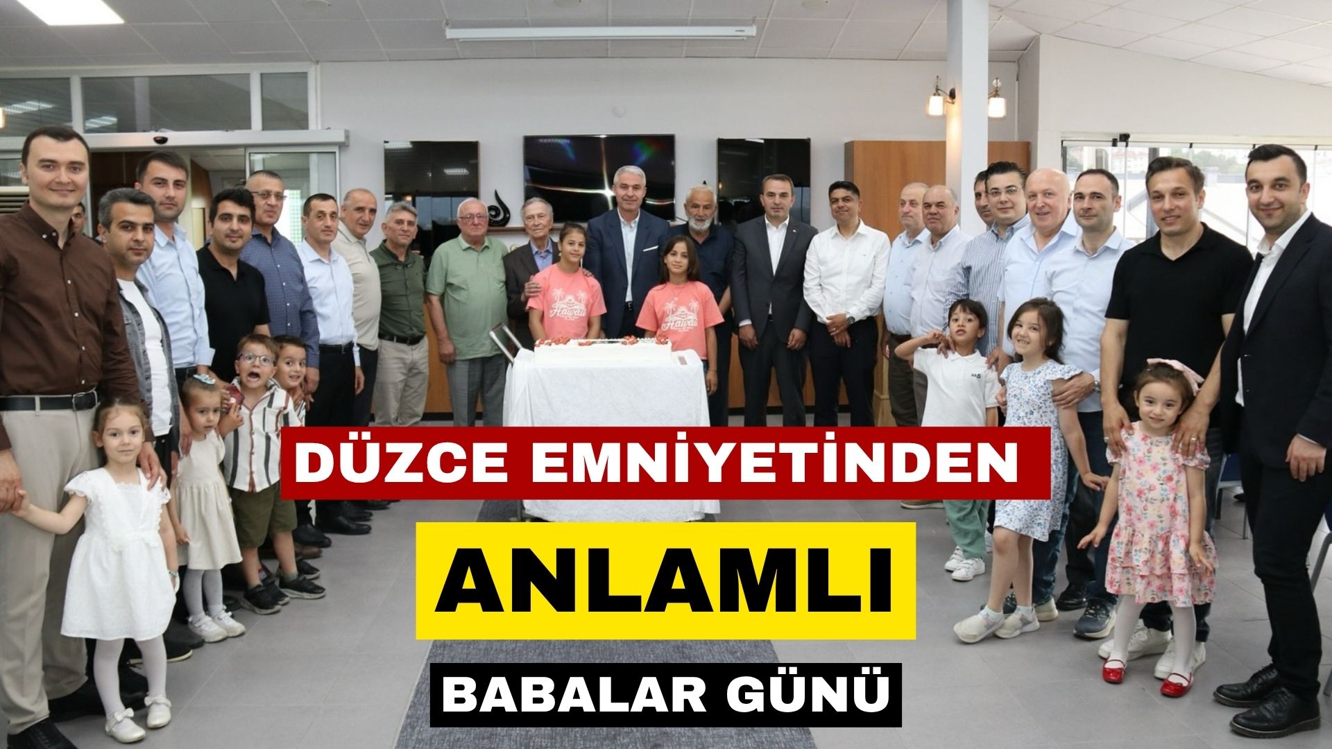 Düzce Emniyetinden anlamlı Babalar Günü programı