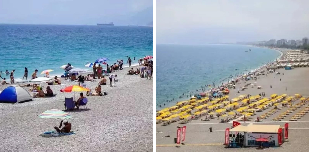 YKS sonrası Antalya sahilleri doldu taştı