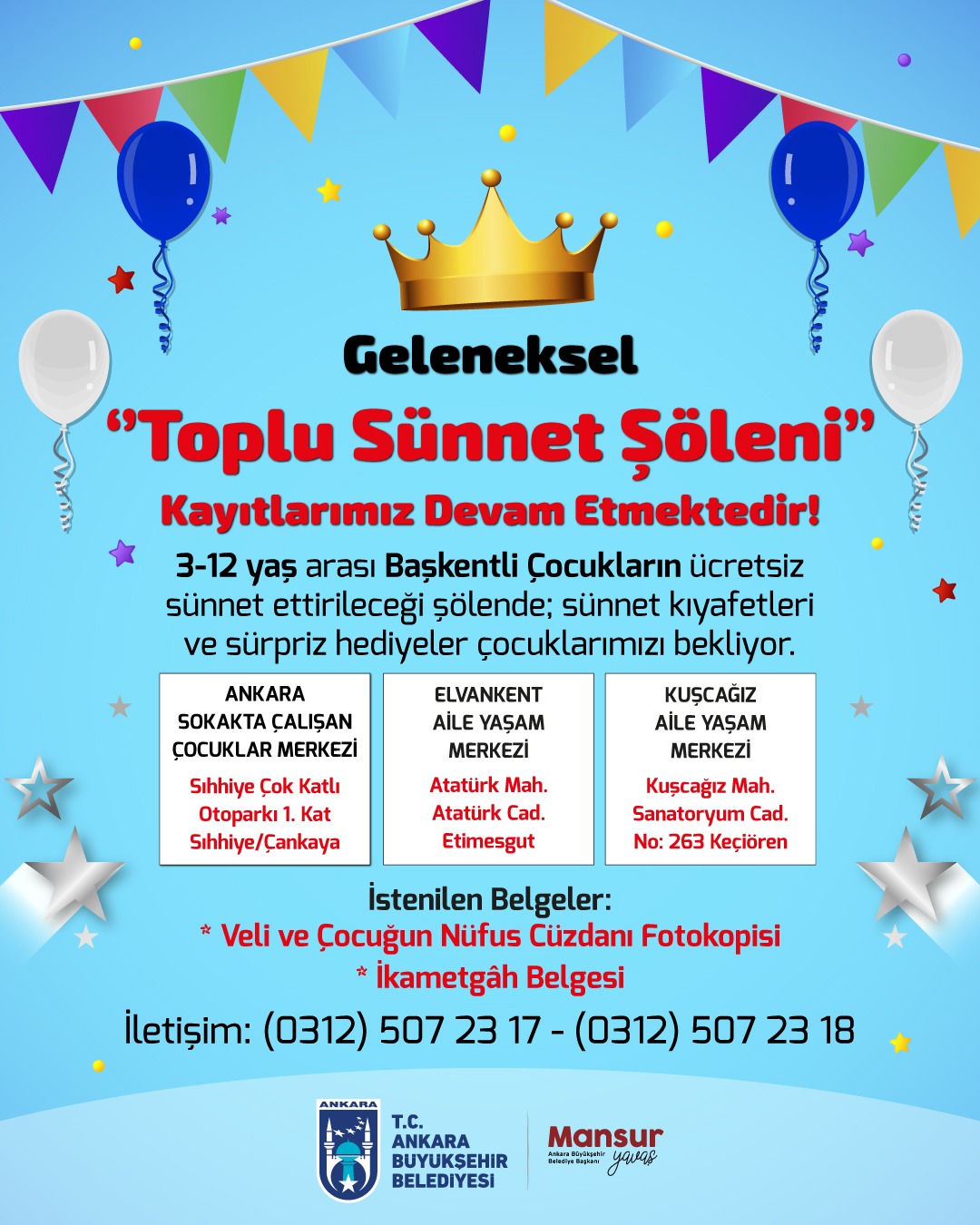 Geleneksel "Toplu Sünnet Şöleni” için kayıtlar devam ediyor