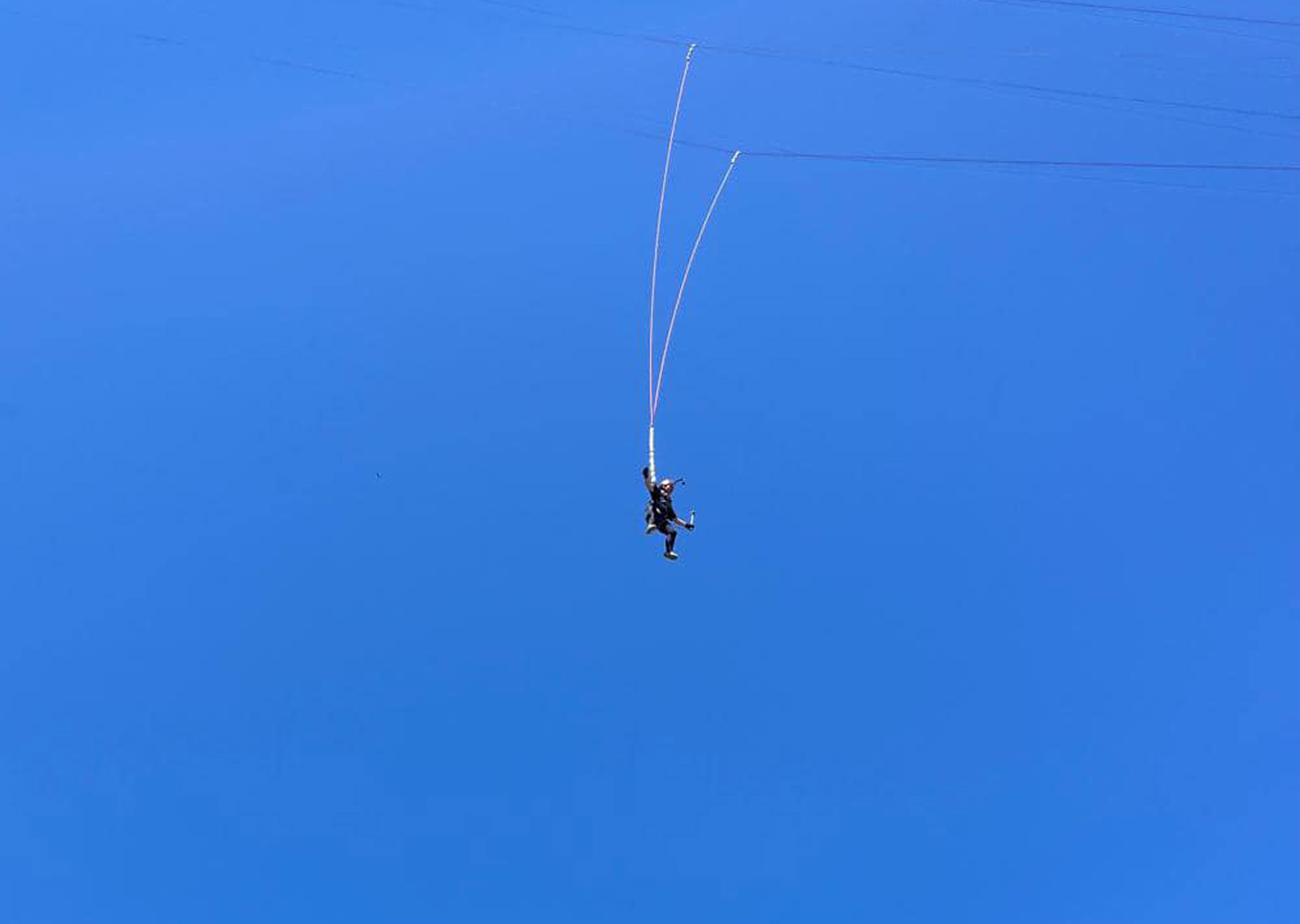 Güdül’de adrenalin tutkunları için rope jumping heyecanı başladı
