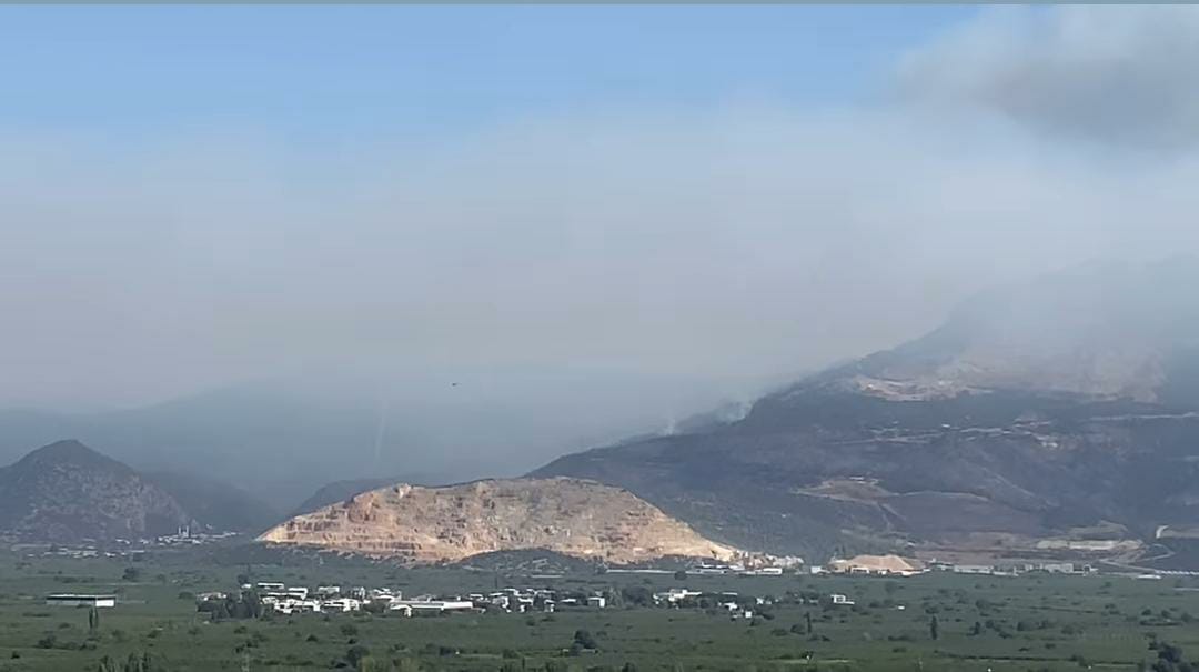 Bursa Gürsu’da orman yangınına hava ve kara desteğiyle yoğun müdahale