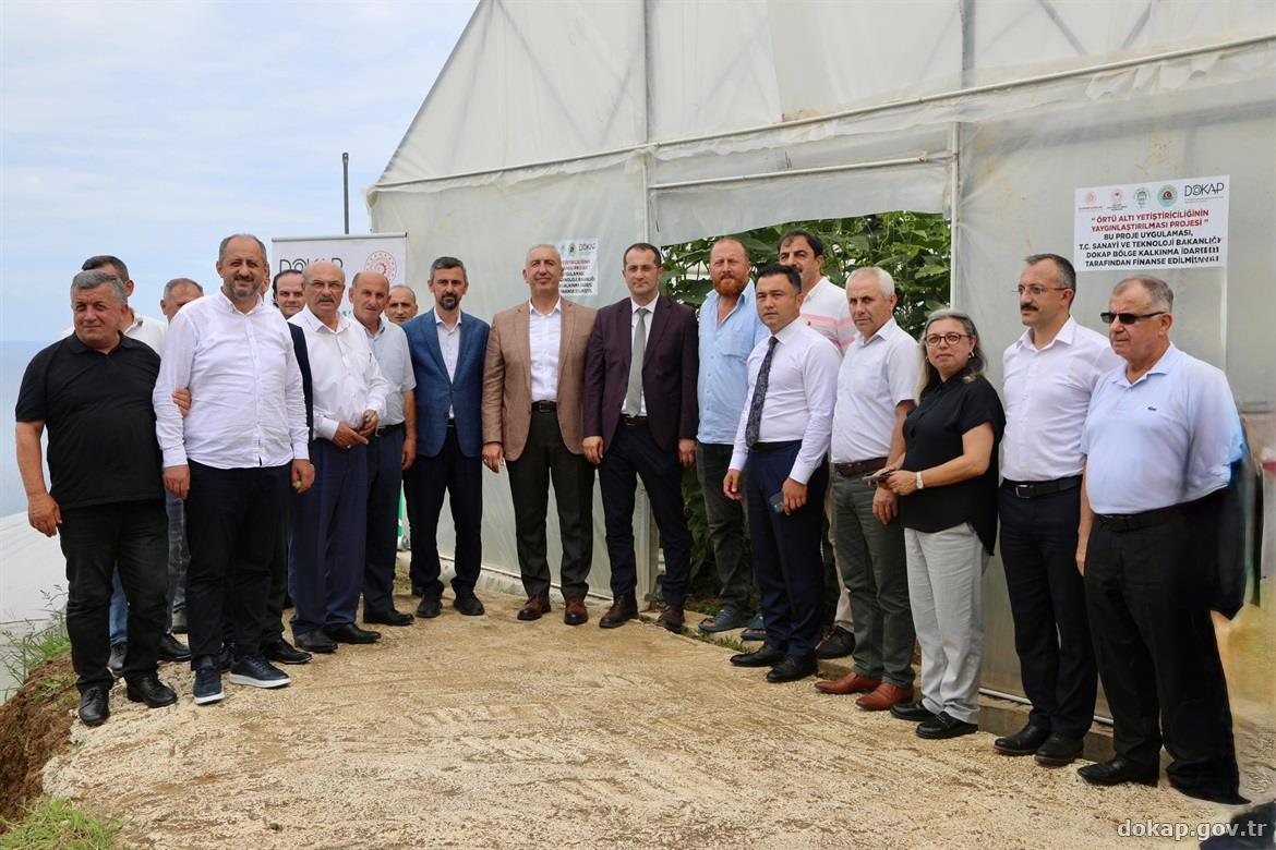 "Akçaabat Örtüaltı Yetiştiriciliğinin Yaygınlaştırılması'' projesi açılış töreni gerçekleştirildi