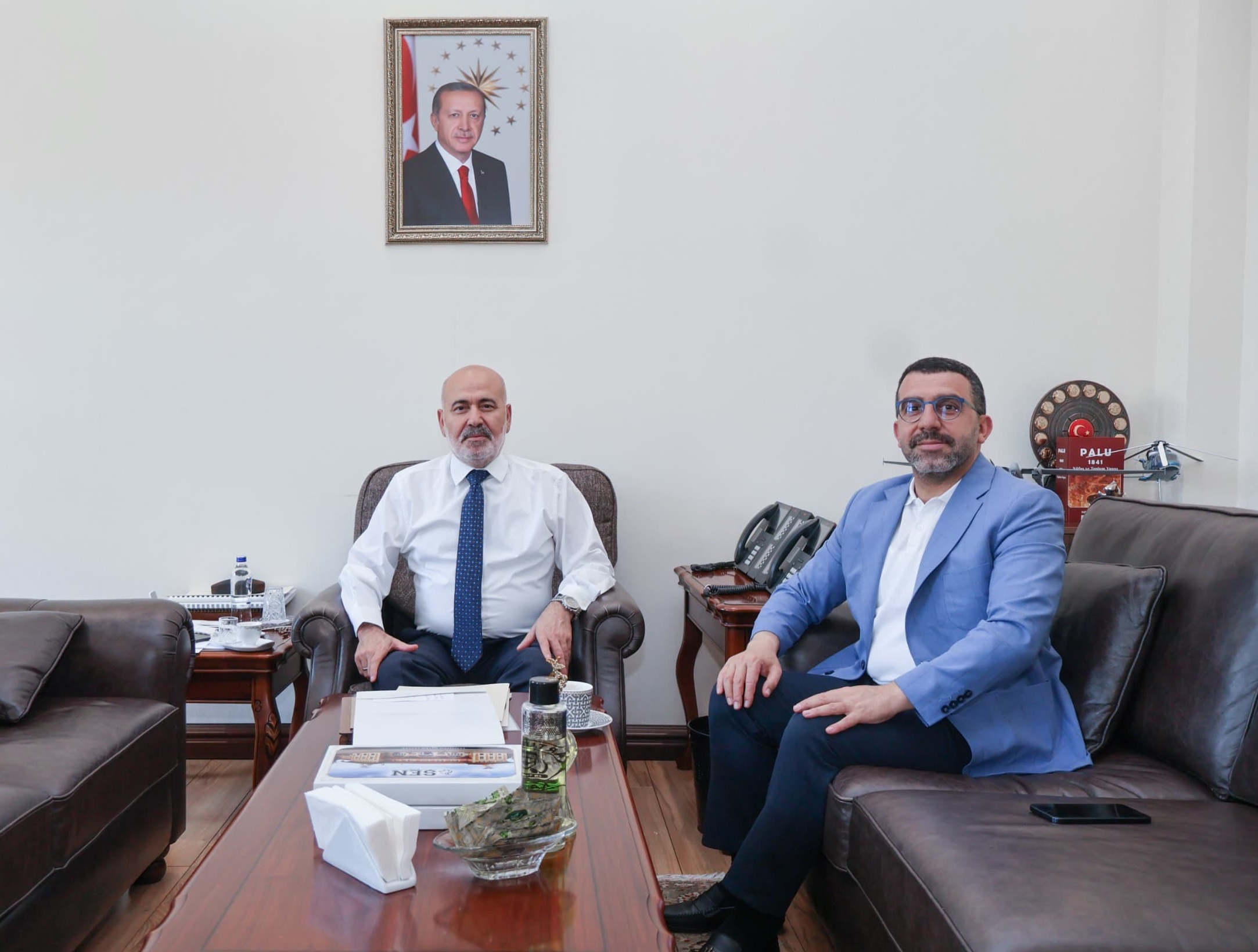 AK Parti Kars Milletvekili Adem Çalkın, İçişleri Bakan Yardımcısı Mehmet Sağlam’ı ziyaret etti