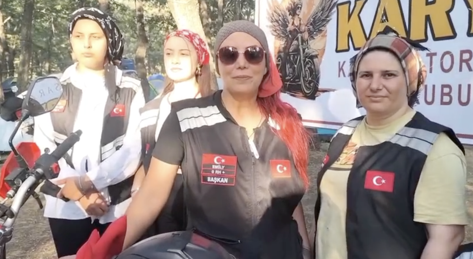 Aksaray'ın ilk ve tek kadın motorcular grubu festivalin gözdesi oldu