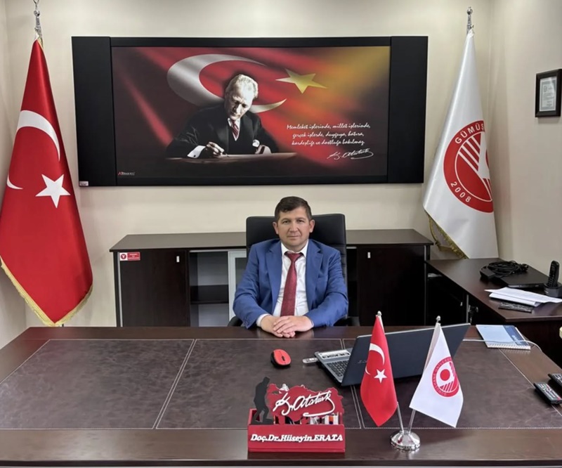 Doç. Dr. Hüseyin Erata, Kürtün MYO Müdürlüğü görevine başladı