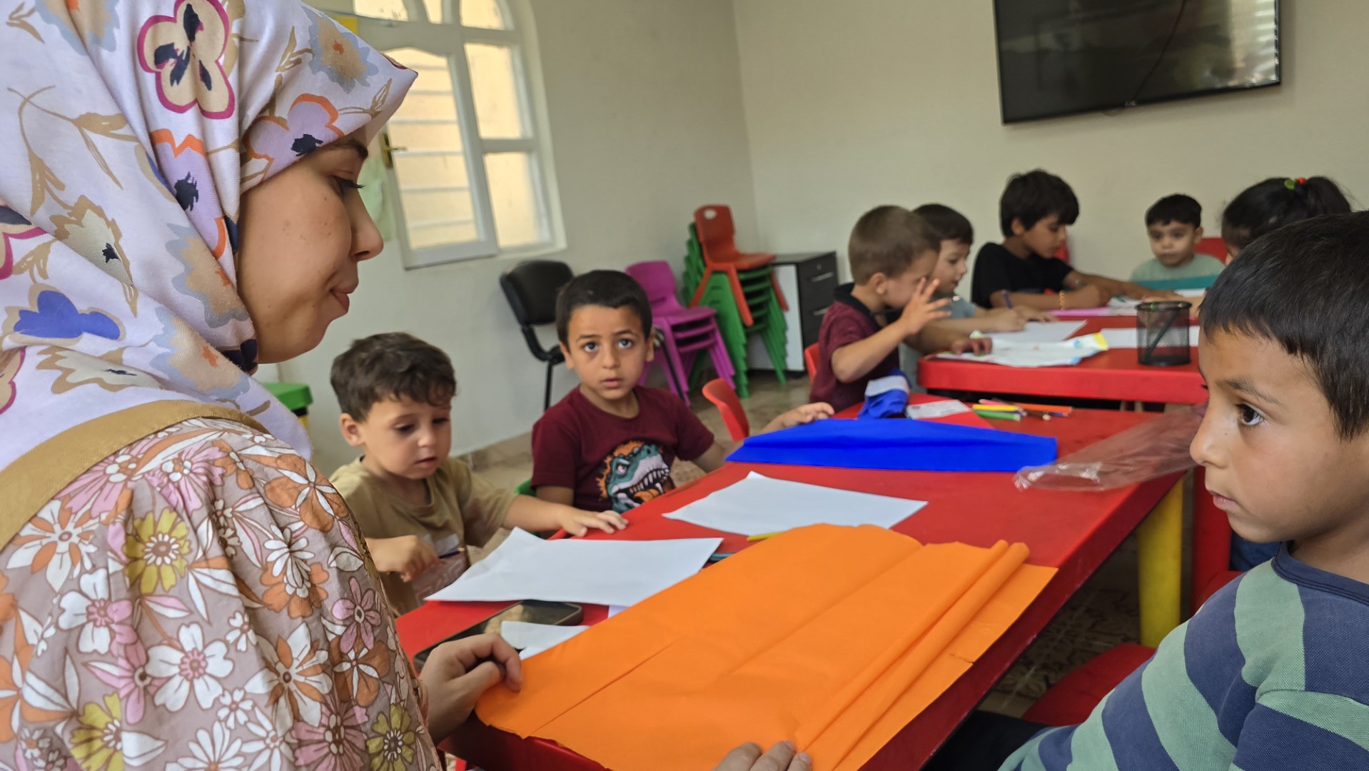 Eyyübiye'de kadınlar kursta çocuklar kreşte