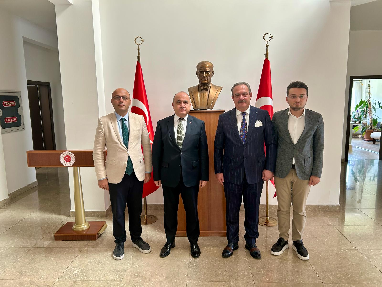 TİMBİR ve BHA heyetinden Lefkoşa Büyükelçisi Ali Murat Başçeri’ye ziyaret
