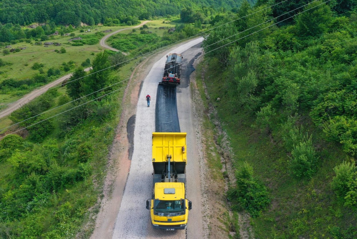 Ordu’dan Tokat’a bağlantı sağlayan güzergah modernize ediliyor