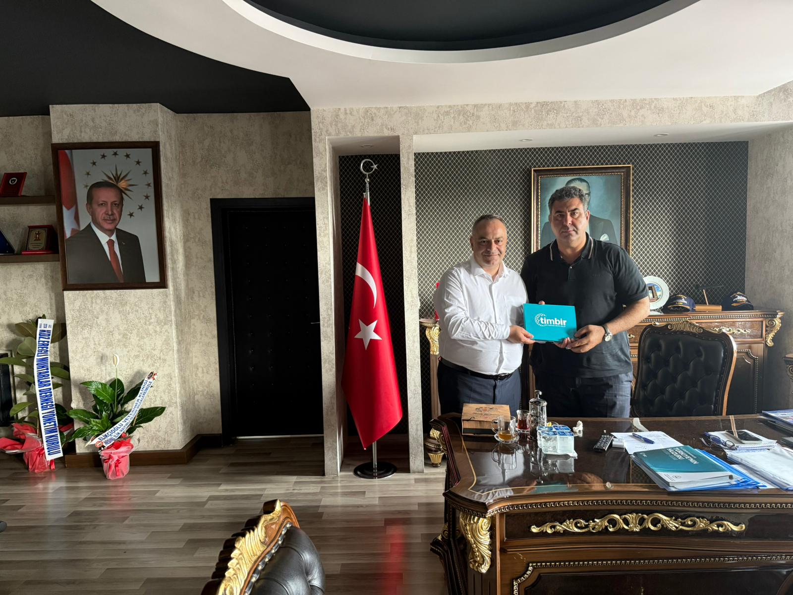 TİMBİR ve BHA'dan Karadeniz Ereğli Kaymakamı Fatih Yılmaz'a ziyaret